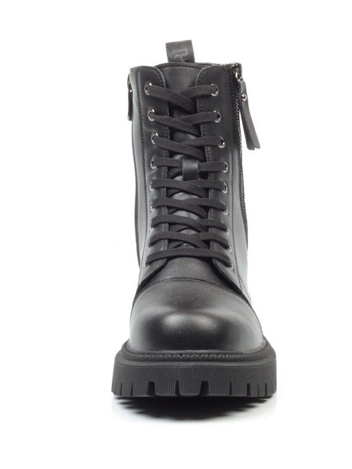 01-5275-1 BLACK Ботинки демисезонные женские (натуральная и искусственная кожа, байка) - Фабричный китай фото 11