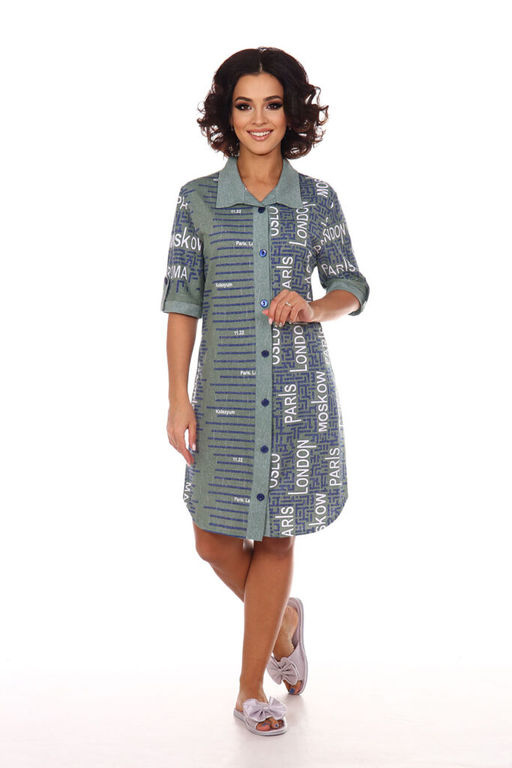 Халат-рубашка Эльза (46-60) - Serenada фото 2