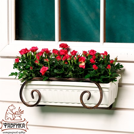 Балконная подставка для цветов 51-262 - Фабрика интерьерной ковки фото 4
