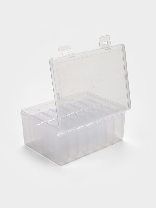 Органайзер для украшений QF, антиокислительный на 14 ячеек, 16.5?12?6 см, прозрачный