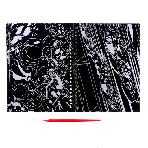 Творческая книга Гравюры. Стирай, рисуй, 14 стр. - Буква-Ленд фото 3