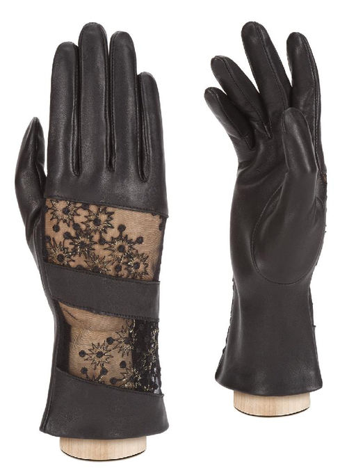 Перчатки женские б/п IS01008 black/bronze