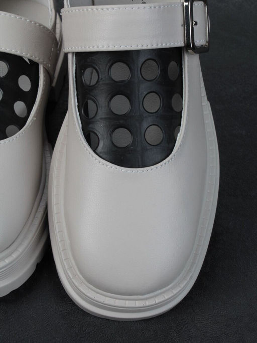 06-PDE38-2 GRAY Туфли женские (натуральная кожа)