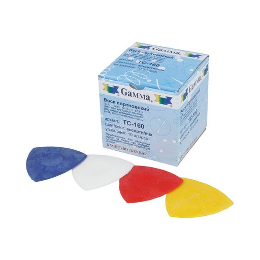 Gamma TC-160 Мел портновский воск 10 шт ассорти