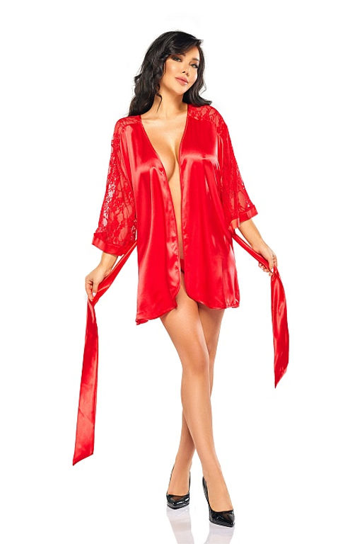 Marissa peignoir Red