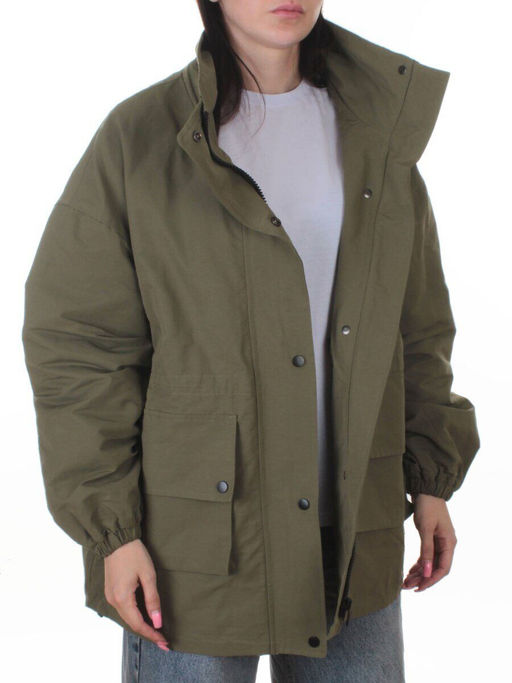 3089 GREEN Куртка демисезонная женская (100 гр. холлофайбер) - Fashion фото 8