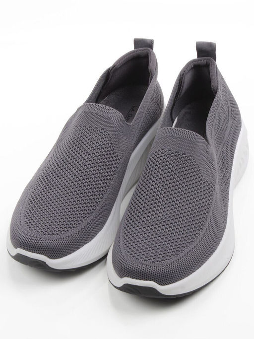 05-TEX-D04-01 GREY Полуботинки спортивные летние мужские (текстиль) - Фабричный китай фото 3