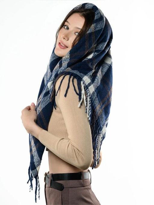 Мягкий теплый платок - Pretty mania фото 4