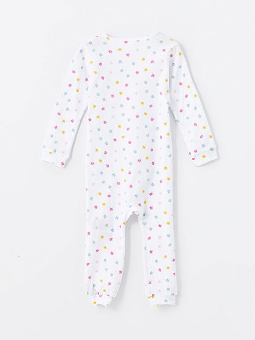 Bisiklet Yaka ?i?ekli K?z Bebek Tulum - Waikiki фото 2