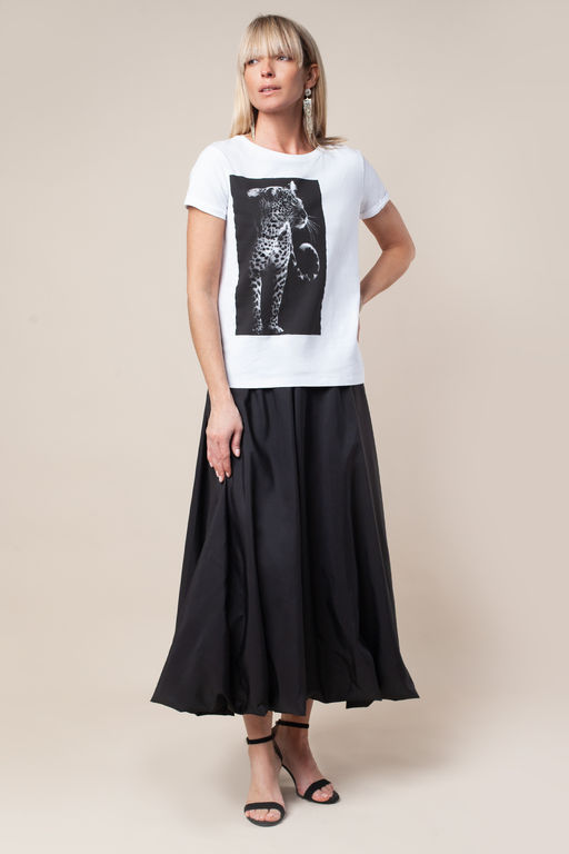 VILATTE / Футболка из премиального хлопка с фотопринтом фото 3