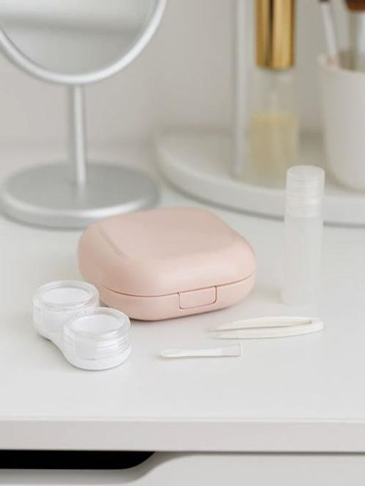 Контейнер для линз Smooth, pink