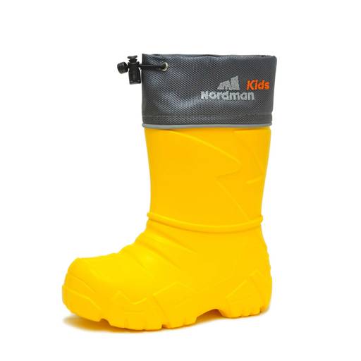 Сапоги детские Nordman Kids со съемным флисовым утеплителем лайм  фото 63