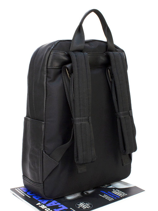 LACCOMA рюкзак 2004-9-черный натуральная кожа полиэстр