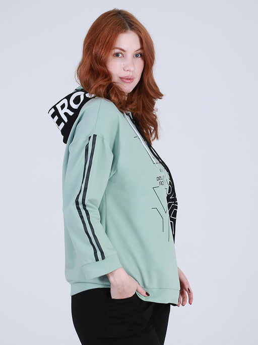 Костюм спортивный с двойным капюшоном женский - Almond фото 3