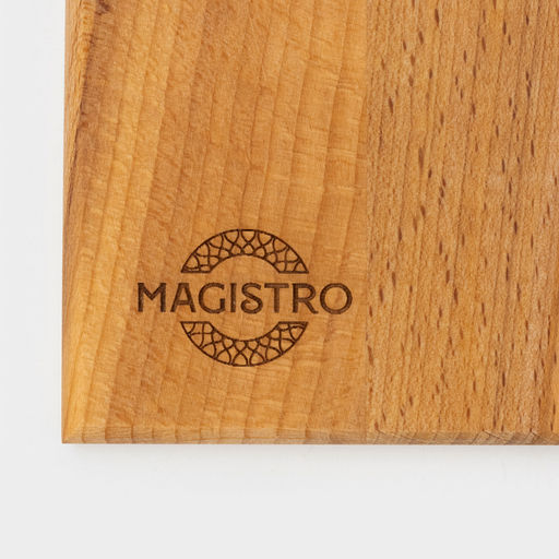 Доска разделочная Magistro «Капля», 20×18×1.2 см, дерево дуб