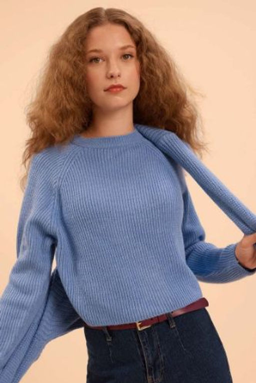 Coool Regular Fit Bisiklet Yaka Basic Duz Triko Kazak