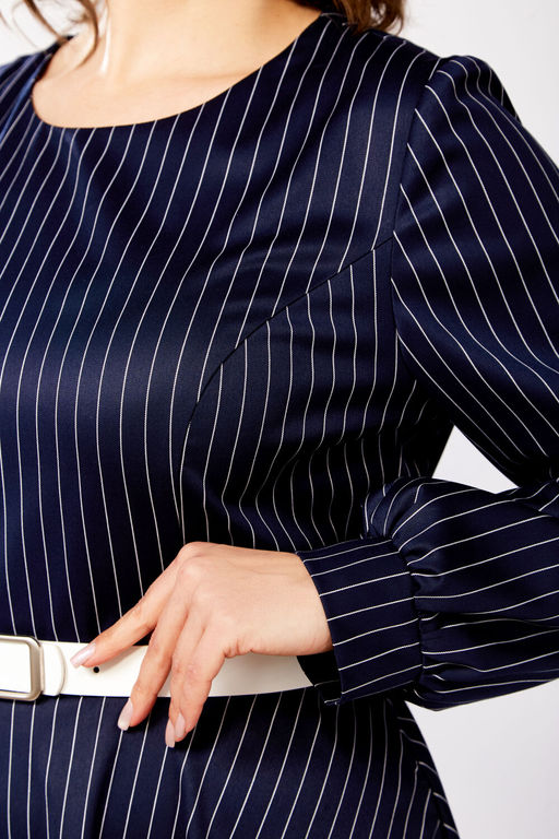 Платье Swallow 810 темно-синий+белая полоска фото 8