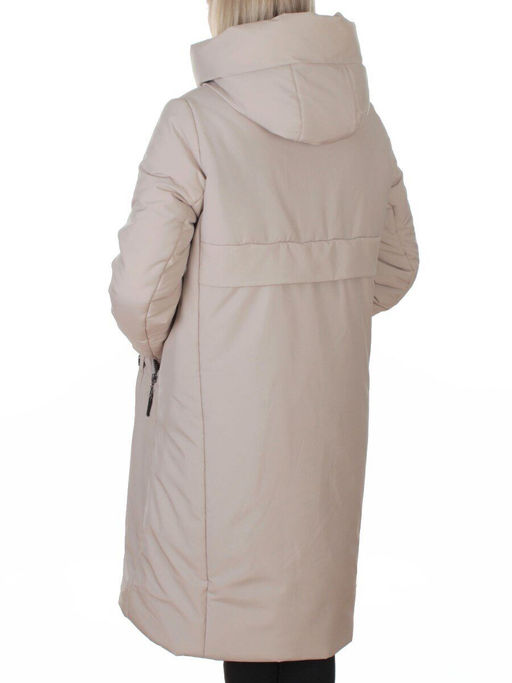 M-9098 BEIGE Пальто зимнее женское (верблюжья шерсть, 120 гр. холлофайбер)