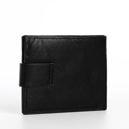 Портмоне мужское на магните, отдел для купюр, для карт, для монет, цвет чёрный - Simaland фото 3