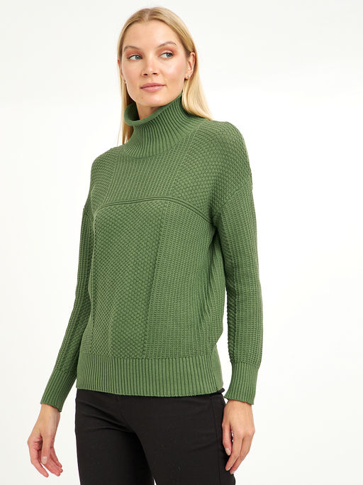 водолазка женская из хлопка с воротником стойкой - Glenfield фото 5