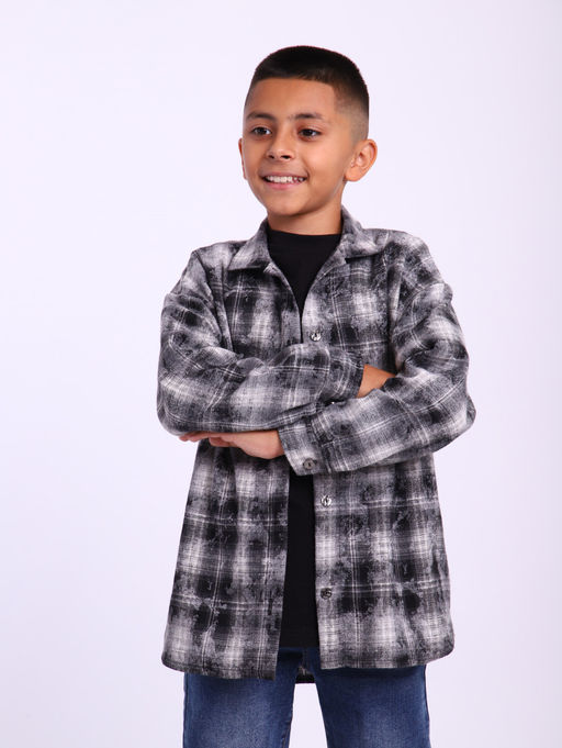 РБ018 Рубашка Дакота (черный) - Милаша фото 2