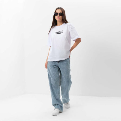 Футболка женская MIST Babe, белая, размер XS (40-42)