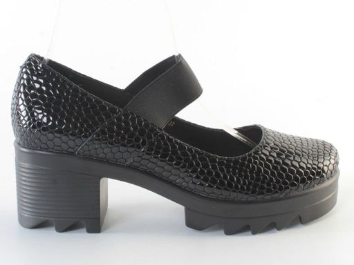 01-CYL94-D1 BLACK Ботинки демисезонные женские (натуральная кожа, байка)