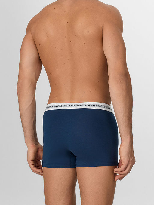 Цена за 2 штуки! Трусы боксеры мужские синие - Mark formelle фото 3