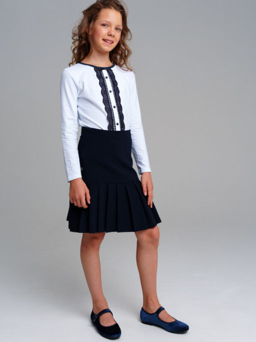 22227241 Фуфайка для девочек (футболка с длинным рукавом)