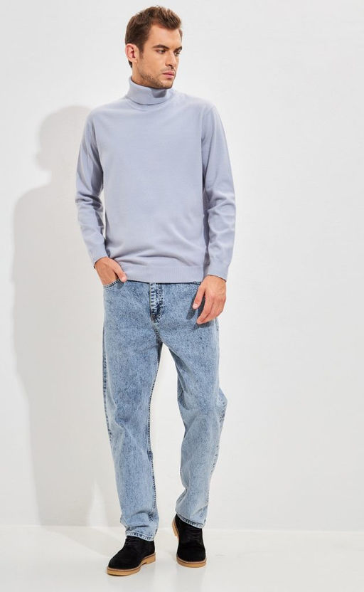 Водолазка мужская F321-15318 голубая - Fine joyce фото 8