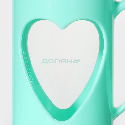 Заварочный чайник френч-пресс Доляна Комплимент, 350 мл, стекло, бирюзовый