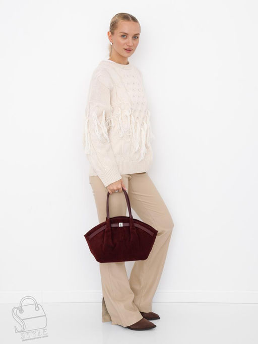 Сумка женская кожаная 2346YF angola red Polina&Eiterou