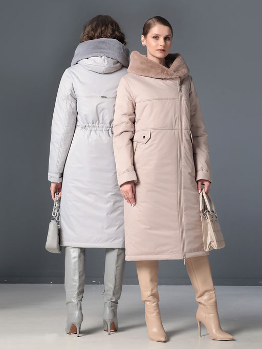 25409 Пальто бежевый - Dizzyway фото 6