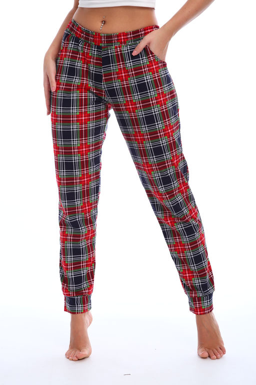 Брюки пижамные женские в клетку