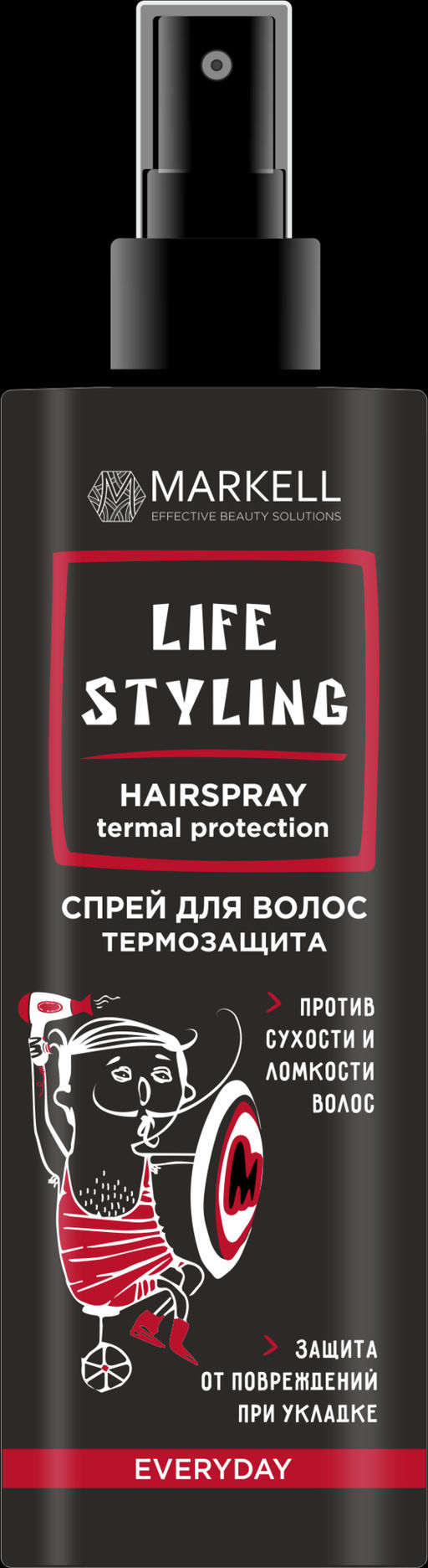Markell LIFESTYLING Спрей для волос ТЕРМОЗАЩИТА 195мл