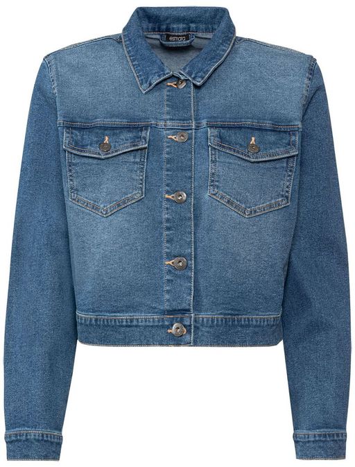 Короткая женская джинсовая куртка ESMARA  фото 2