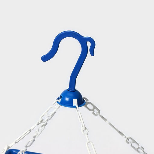 Сушилка для белья подвесная квадратная Доляна, 24 прищепки, цвет синий  фото 3