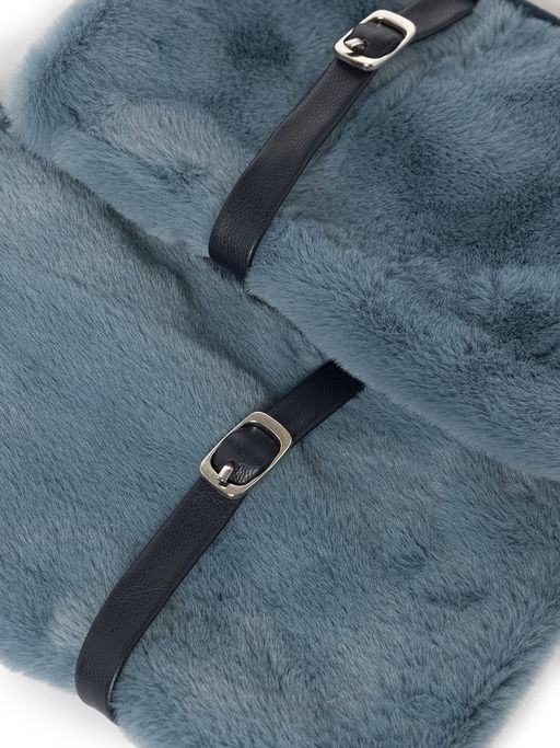 Перчатки жен флис LB-CP-145 blue