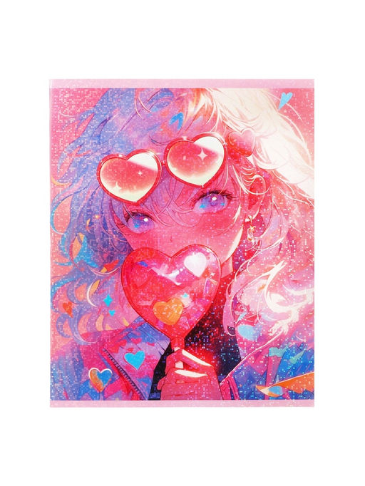 Набор тетрадей, 48 листов в клетку, Calligrata «В розовых очках», серые листы, 5 штук