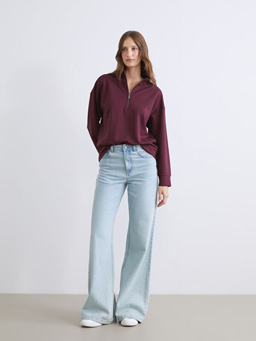 Dik Yaka Kad?n Sweatshirt