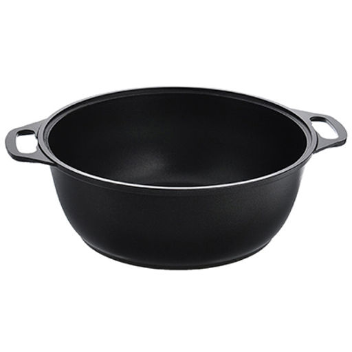 Кастрюля-жаровня с антипригарным покрытием 3л, д36см "Традиция", h8,5см, литая, металлическая жаропрочная крышка (Россия)