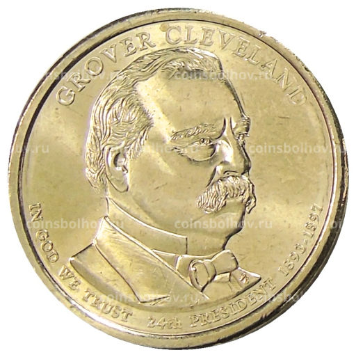 1 доллар 2012 года D США 24-й президент США Гровер Кливленд