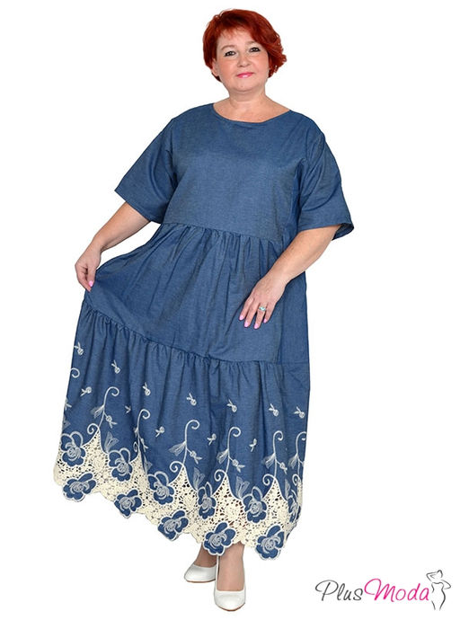 Платье Модель №1489 размеры 44-84 - Plusmoda фото 3