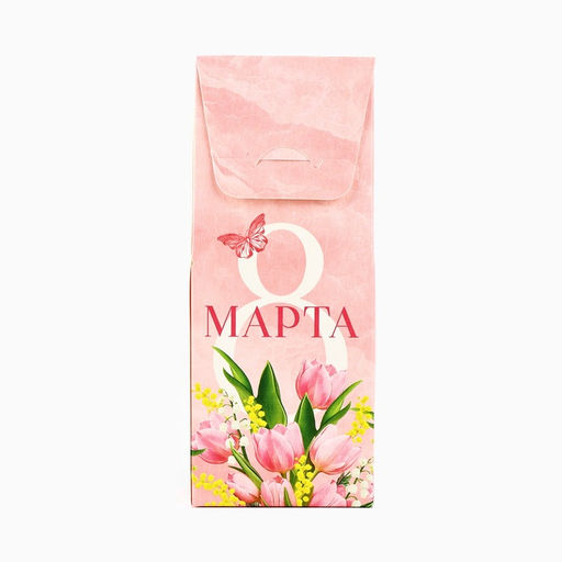 Цена за 5 шт. Коробка складная 8 Марта, 14?5.5?3.5 см