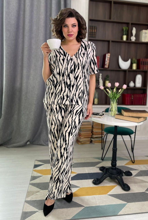 Костюм Rumoda 2127 белый+принт  фото 8