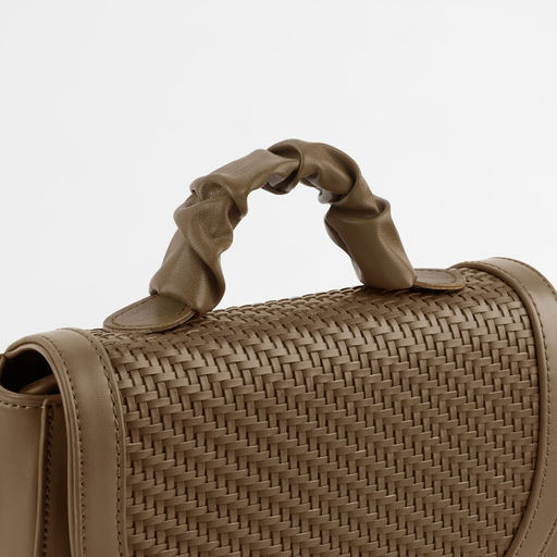 Цена за 3 шт. Ручка для сумки, пришивная, 18 3,5 см, цвет коричневый - Арт узор фото 4