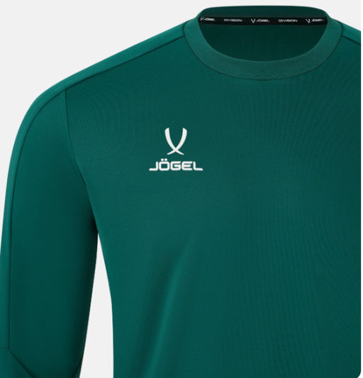 Джемпер тренировочный JOGEL DIVISION PerFormDRY Pro Training Top, темно-зеленый, детский  фото 7