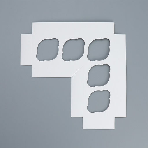 Цена за 5 шт. Коробка для капкейков и бенто-торта, кондитерская упаковка Вкусного настроения, 25?25?10 см