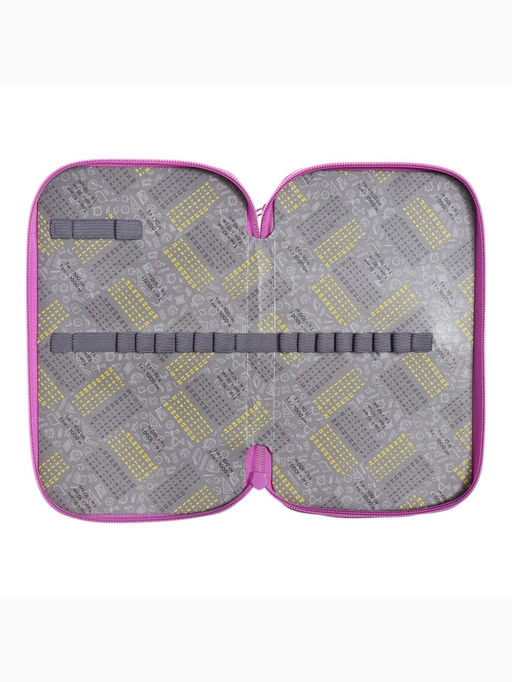 Пенал школьный, 2 секции, 12.5×20.5×4 см «Котик черный»