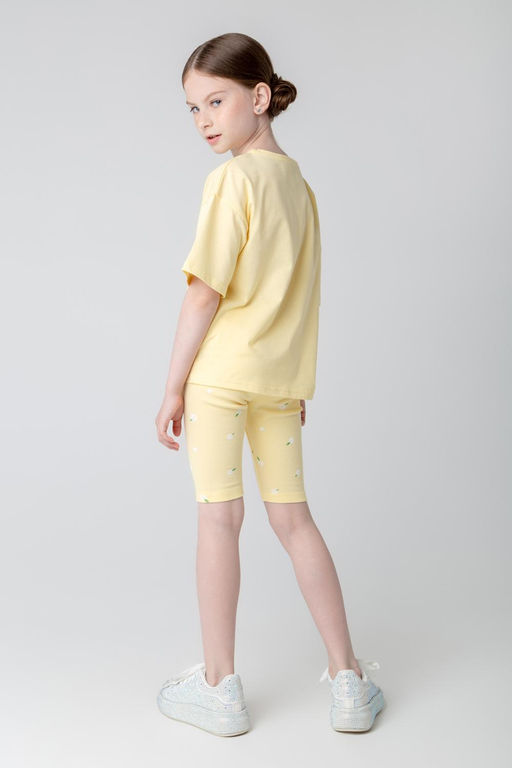 Crockid _ КР 400546/бледно-желтый,летние цветы к395 бриджи для дев  фото 4